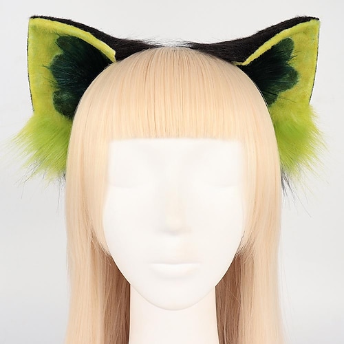 

faux ulv ræv hale hår klip hovedbeklædning ører og dyrepels pandebånd halloween cosplay kostume lolita sæt