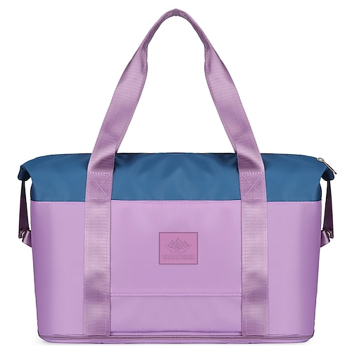 

Per uomo Per donna Borsetta Borsa a tracolla Borsa da palestra Borsa in tela Nylon Shopping Giornaliero Cerniera Massima capacità Impermeabile Duraturo Color Block Rosa Azzurro cielo Viola