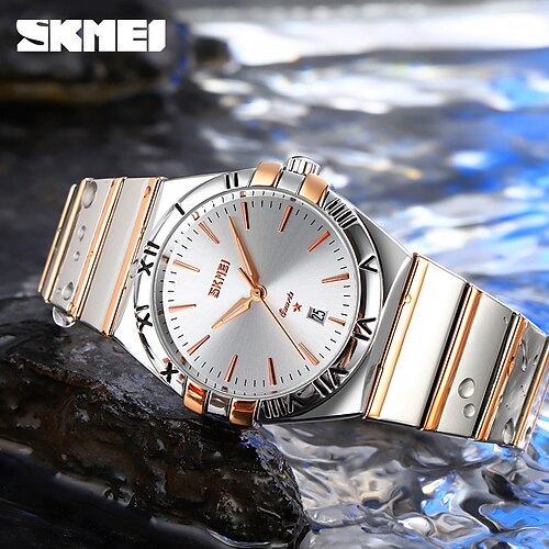 

Men Quartz Watch Calendar Stainless Steel Watch