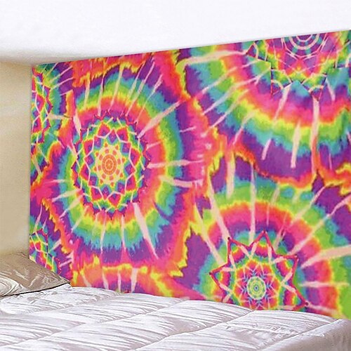 

estilo tie-dye tapeçaria pendurada arte da parede grande tapeçaria mural decoração fotografia pano de fundo cobertor cortina casa quarto sala de estar decoração