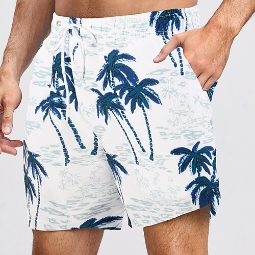 

Per uomo Boxer da surf Pantaloncini da mare Boxer da mare Pantaloncini estivi Pantaloncini da spiaggia Tasche A cordoncino Vita elastica Pop art Albero di cocco Asciugatura rapida Esterno Informale