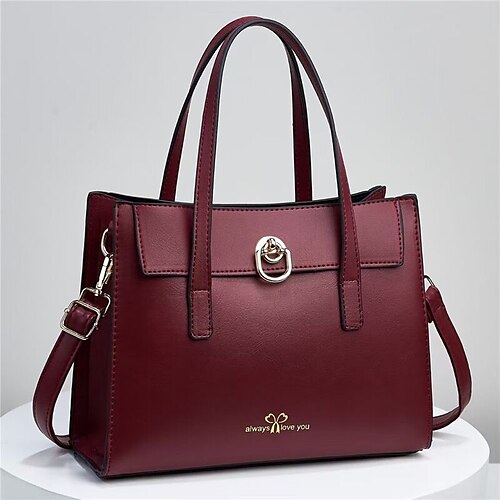 

Per donna Borsetta Borsa per pannolini pelle sintetica Shopping Giornaliero Bottoni Massima capacità Tinta unica Giallo ocra Nero Mandorla