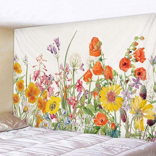 

Floral Hanging Tapestry Wall Art Large Tapestry Mural Decor Photograph Backdrop Blanket Curtain Home Bedroom Living Room Decoration