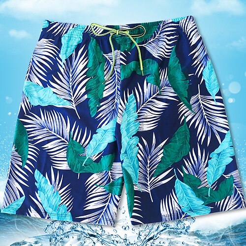 

Per uomo Boxer da surf Pantaloncini da mare Boxer da mare Pantaloncini estivi Pantaloncini da spiaggia Tasche A cordoncino Vita elastica Pop art Piante Asciugatura rapida Esterno Informale Per eventi