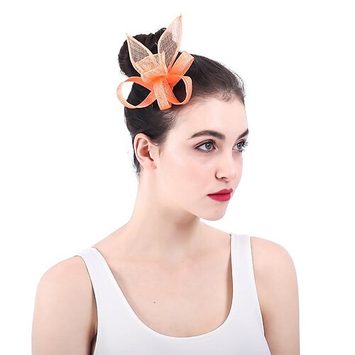 

fascinators Linfrø Bryllup Kentucky Derby Elegant Britisk Med Sløyfe Hodeplagg Hodeplagg