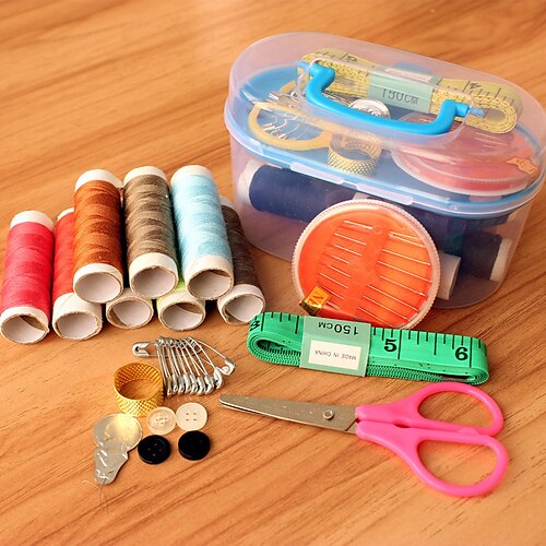 

46 pz/set ago domestico portatile e filo per cucire strumenti filo kit organizer colore casuale