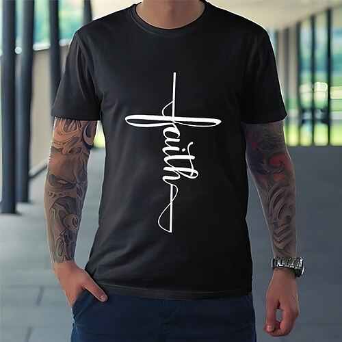 

Herre T-shirt Grafiske T-shirts Cool skjorte Grafiske tryk Mode Rund hals Varm Stempling Gade Ferierejse Kort Ærme Trykt mønster Tøj Designer Basale Moderne Moderne