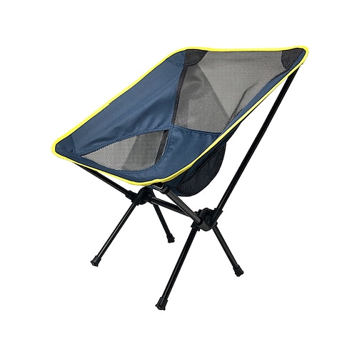 

silla de camping Portátil Transpirable Plegable Duradero Tubo de acero Oxford para 1 Persona Pesca Playa Cámping Viaje Primavera Otoño Negro Crema Azul Marino Oscuro Azul