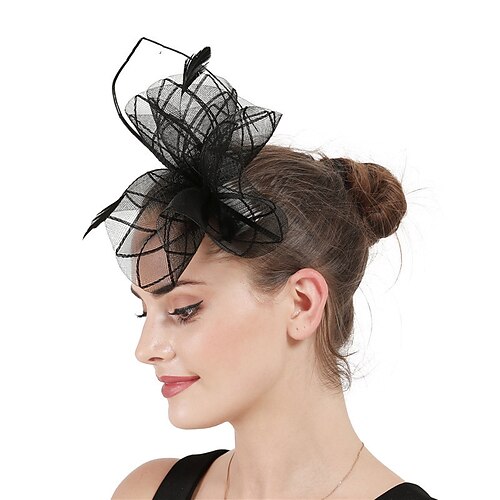 

fascinators polyester Bryllup Kentucky Derby dame Brude Med Fjær Hodeplagg Hodeplagg