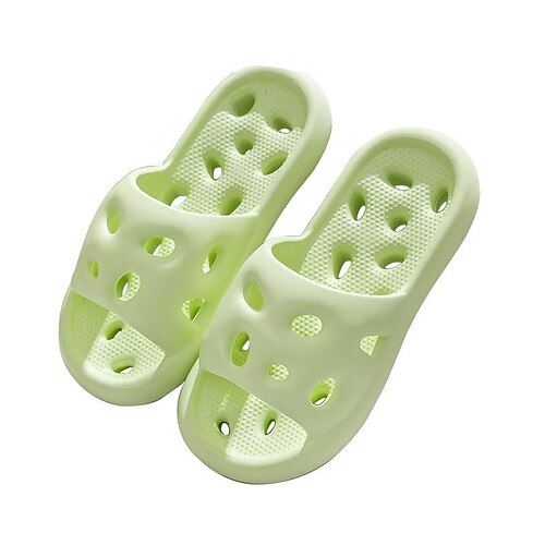 

New Leaking Slippers Summer Home Non-slip All-match Bathroom Hotel Leaking Sandals And Slippers Couple Parent-child Sandals