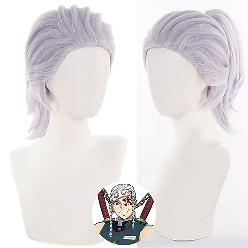 

demon slayer kimetsu no yaiba sesong 2 tengen uzui cosplay parykk