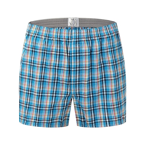 

Per uomo loungewear Pantaloncini del pigiama A quadri Informale Comoda Interni Giornaliero Da letto Cotone Traspirante Morbido Vita elastica Primavera Estate Nero Giallo