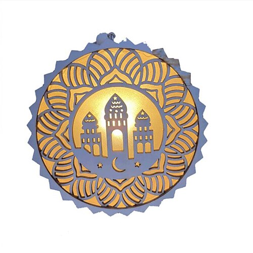 

ramadan decorazione luci modalità di commutazione pulsante festival alimentato a batteria 1pc