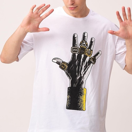 

Per uomo maglietta Magliette grafiche Camicia fresca Stampe astratte braccia Di tendenza Girocollo Stampa a caldo Strada Da mare Maniche corte Stampa Abbigliamento Originale Essenziale Contemporaneo
