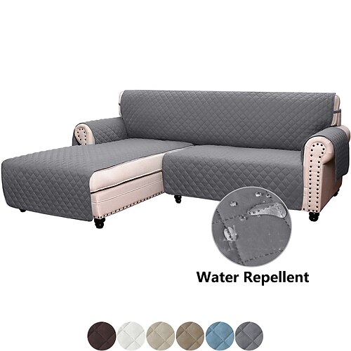 

Sofa Slipcover L Shape Sofa Cover Sectional Couch Cover Chaise Lounge Slip Cover Reversible Sofa Cover Furniture Protector Cover for Pets Kids Children Dog Cat