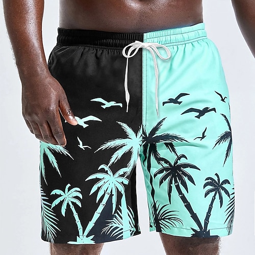 

Per uomo Boxer da surf Pantaloncini da mare Boxer da mare Pantaloncini estivi Pantaloncini da spiaggia A cordoncino con fodera in rete Vita elastica Albero di cocco Stampe astratte Asciugatura rapida
