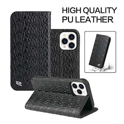 

telefone Capinha Para Apple Capa para Cartão Wallet iPhone 14 Pro Max Plus 13 12 11 Mini X XR XS 8 7 Carteira Proteção de corpo inteiro Couro Retro couro legítimo TPU