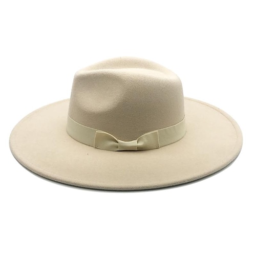 

berretto Lana / acrilico Cappello Fedora Formale Matrimonio Semplice Con A tulipano Colore Puro Copricapo Copricapo