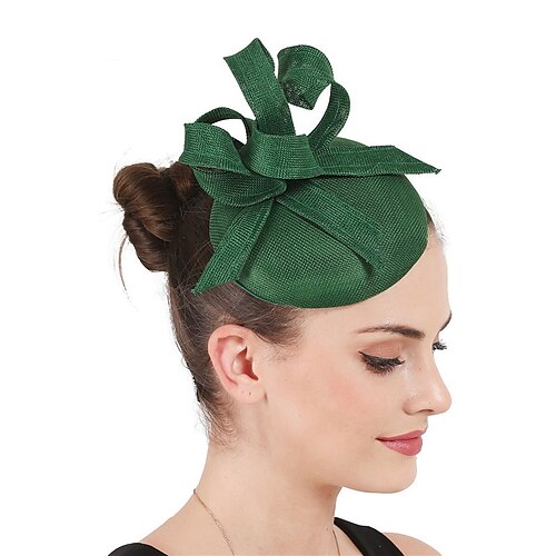 

Fascinators Sinamay Boda El derby de Kentucky Elegante Nupcial Con Cintas Celada Sombreros