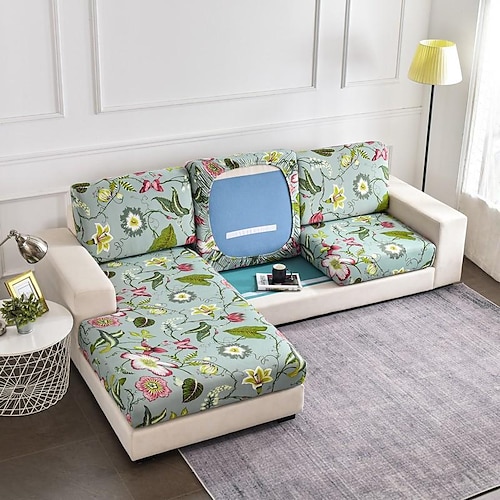 

Housse de canapé housse de coussin housse de siège de canapé extensible housse de protection de meubles pour 3 ou 4 places, l canapé, sectionnel, fauteuil, amoureuxeat doux avec fond élastique