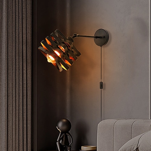 

led væglamper indendørs vintage nordisk stil svingarmslamper indendørs væglamper stue soveværelse metal væglampe eu plug us plu