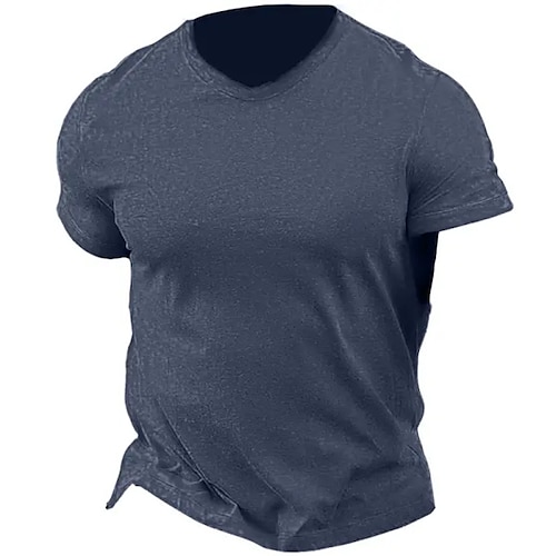 

Per uomo maglietta Camicia 100% cotone lavaggio acido T-shirt Liscio Girocollo Da tutti i giorni Da mare Manica corta Abbigliamento 100% cotone Sport Originale Informale