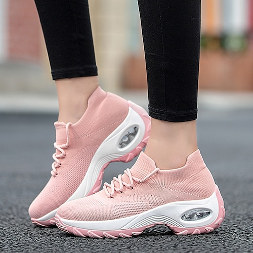 

Per uomo Per donna Scarpe da ginnastica Scarpe da corsa Scarpe sportive Ammortizzamento Traspirante Leggero Morbido Antiscivolo Corsa Jogging A maglia Estate Primavera Nero Bianco Giallo Rosa