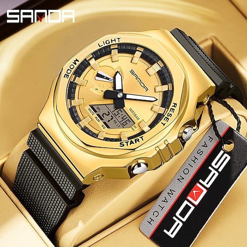 

Sanda, reloj deportivo a la moda para hombre, relojes de estilo informal, reloj de pulsera de cuarzo militar para hombre, reloj de buceo para hombre, reloj masculino 3167