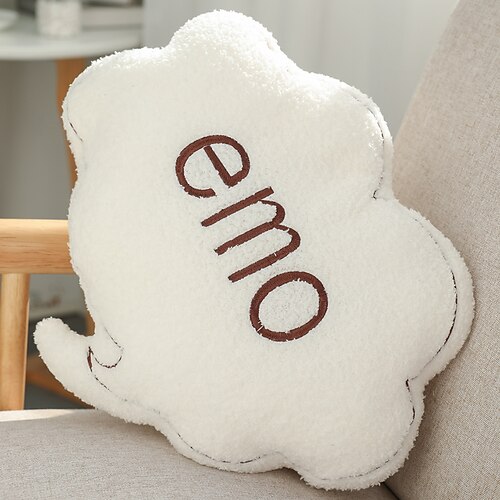 

emo blanc en peluche jeter oreiller pour canapé coussin décoratif chaise coussin doux coussin taille soutien pour chambre salon