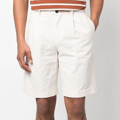 

Per uomo Pantaloncini Pantaloncini di lino Pantaloncini estivi Pantaloncini da spiaggia Tasche Liscio Comfort Traspirante Esterno Giornaliero Per uscire Misto cotone e lino Di tendenza Streetwear