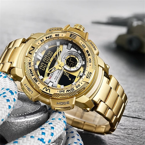 

Montre Digitale pour Hommes Imperméable Chronographe Noctilumineux Alliage