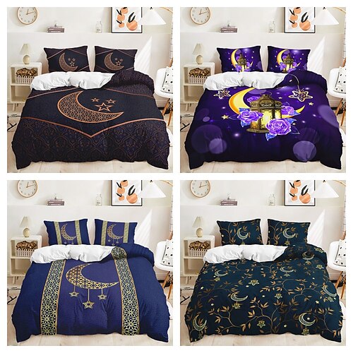 

housse de couette ramadan moon ensemble deux pièces ensemble 3 pièces comprend une housse de couette 1 ou 2 taies d'oreiller ensemble de literie