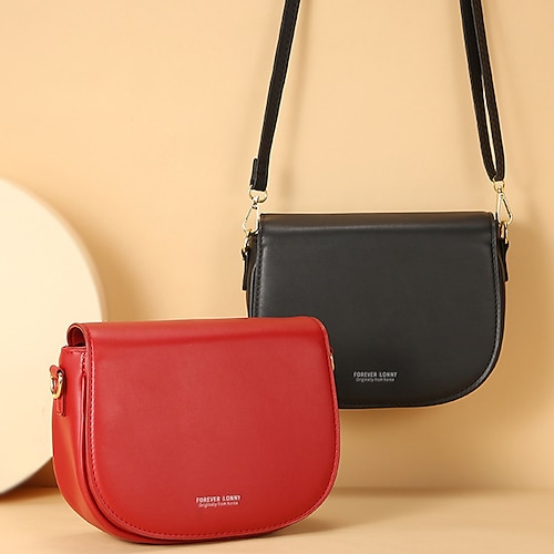 

Per donna Borsa a tracolla Postino Borsa a tracolla Borsa Hobo pelle sintetica Giornaliero Per eventi Cerniera Regolabile Impermeabile Leggero Tinta unica Nero Giallo Rosa
