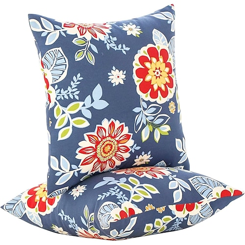 

extérieur imperméable taie d'oreiller floral pour patio jardin canapé canapé salon