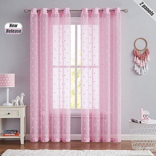 

rideau transparent drapé boule de laine gaze rideau pour chambre salon moderne oeillet fenêtre rideaux rideau rideaux
