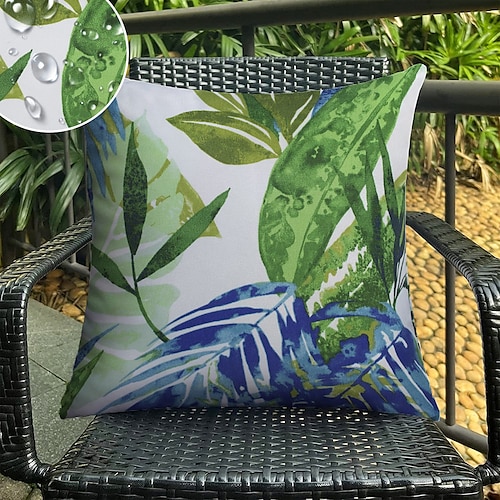 

Outdoor Waterproof Pillow Cover Leaf for Patio Garden Sofa Couch Livingroom