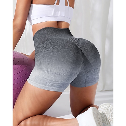 

Per donna Pantaloncini da motociclista Leggings corti Scrunch Butt Sollevamento del culo arricciato Fasciante in vita Sollevamento dei glutei Vita alta Yoga Fitness Allenamento in palestra