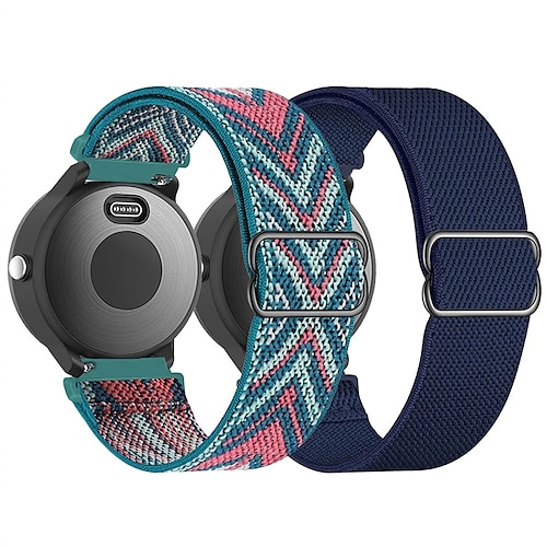 

Bracelet de montre connectée pour Garmin Forerunner 158 55 255 Musique Venu Sq 2 Plus Vivoactive 4 3 Vivomove Sport Luxe Style Approche HR S42 S40 S12 D2 Air X10 Nylon Montre intelligente Sangle