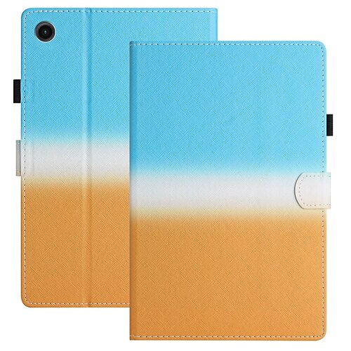 

Tablette Etuis coque Pour Lenovo Onglet M10 HD M10 FHD Plus Avec Support Clapet Porte Carte Dégradé de Couleur TPU faux cuir