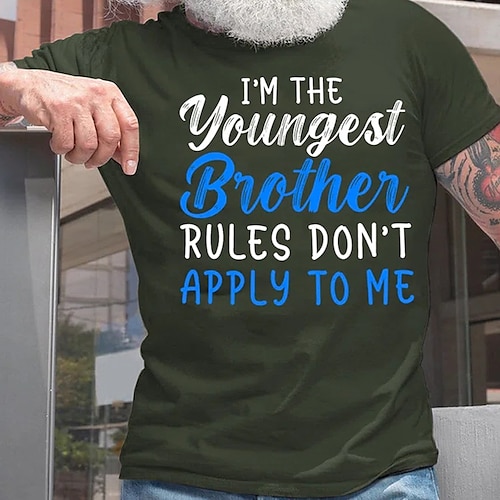 

Herre T-shirt Grafiske T-shirts Cool skjorte Bogstaver Grafiske tryk Familie Rund hals Varm Stempling Gade Ferierejse Kort Ærme Trykt mønster Tøj Designer Basale Moderne Moderne