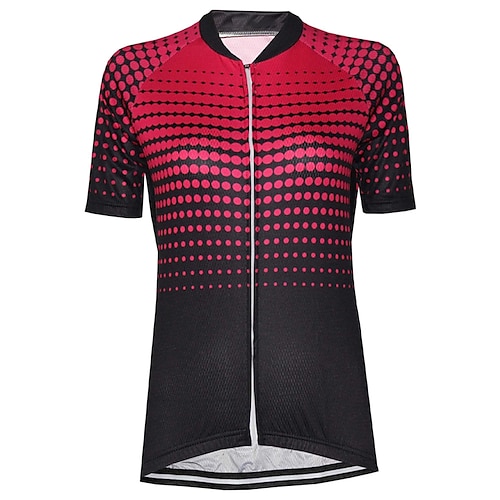 

21Grams Mujer Maillot de Ciclismo Manga Corta Bicicleta Camiseta con 3 bolsillos traseros MTB Bicicleta Montaña Ciclismo Carretera Transpirable Dispersor de humedad Bandas Reflectantes Bolsillo