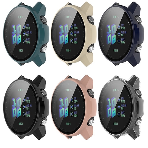 

[11Pacote] Estojo de relógio com protetor de tela Compatível com Garmin Precursor 265 / Precursor 265S Resistente a riscos Á Prova-de-Pó Cobertura Completa do Pára-choques TPU / PC Assista Cobertura