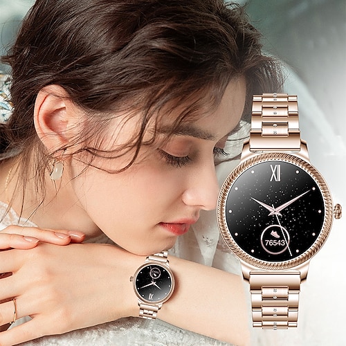 

2023 nouvelle montre intelligente femmes 1.09 ips 240240 hd pixel affichage toujours afficher l'heure rappel d'appel smartwatch dames