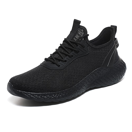 

Herren Turnschuhe Sportlicher Look Sportlich Wanderschuhe Fliegendes Weben Schwarz und weiss Schwarz Weiß Herbst