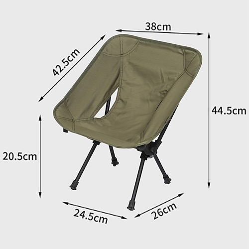 

silla de camping Portátil Transpirable Plegable Duradero Aleación de aluminio Oxford para 1 Persona Playa Cámping Camping / Senderismo / Espeleología Viaje Primavera Otoño Negro Verde Ejército Caqui