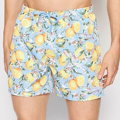 

Per uomo Boxer da surf Pantaloncini da mare Boxer da mare Pantaloncini estivi Pantaloncini da spiaggia A cordoncino con fodera in rete Vita elastica Frutta Stampe astratte Asciugatura rapida Breve