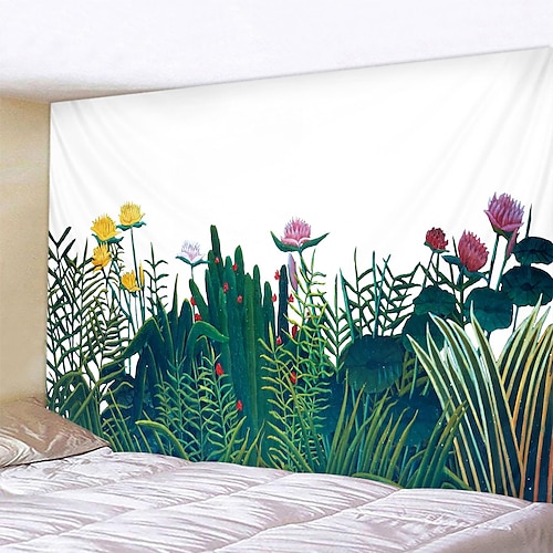 

Floral große Wandteppich Kunstdekor Foto Hintergrund Decke Vorhang hängend Zuhause Schlafzimmer Wohnzimmer Dekoration