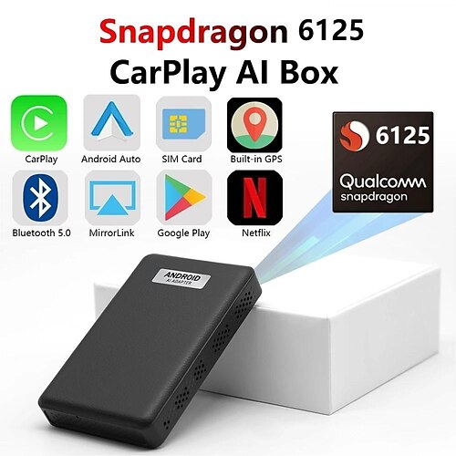 

plc-s31 carplay ai box per auto carplay cablate in fabbrica android 10.0 carplay wireless android auto gps integrato 4 64g schermo diviso