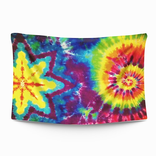 

estilo tie-dye parede tapeçaria arte decoração fotografia pano de fundo cobertor cortina pendurado casa quarto sala de estar decoração