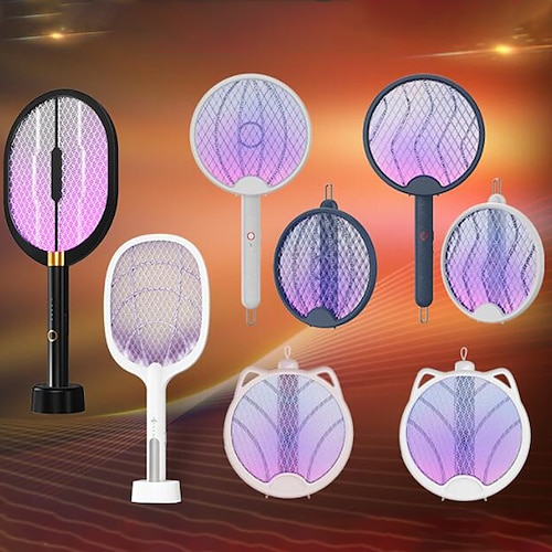 

2 i 1 sammenleggbar elektrisk myggdreper 3200v myggsmell usb oppladbar sommer anti myggmiddel bug zapper